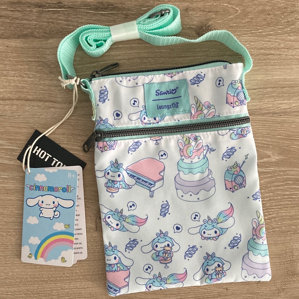 New Loungefly Sanrio Cinnamoroll unicorn purse festival bag